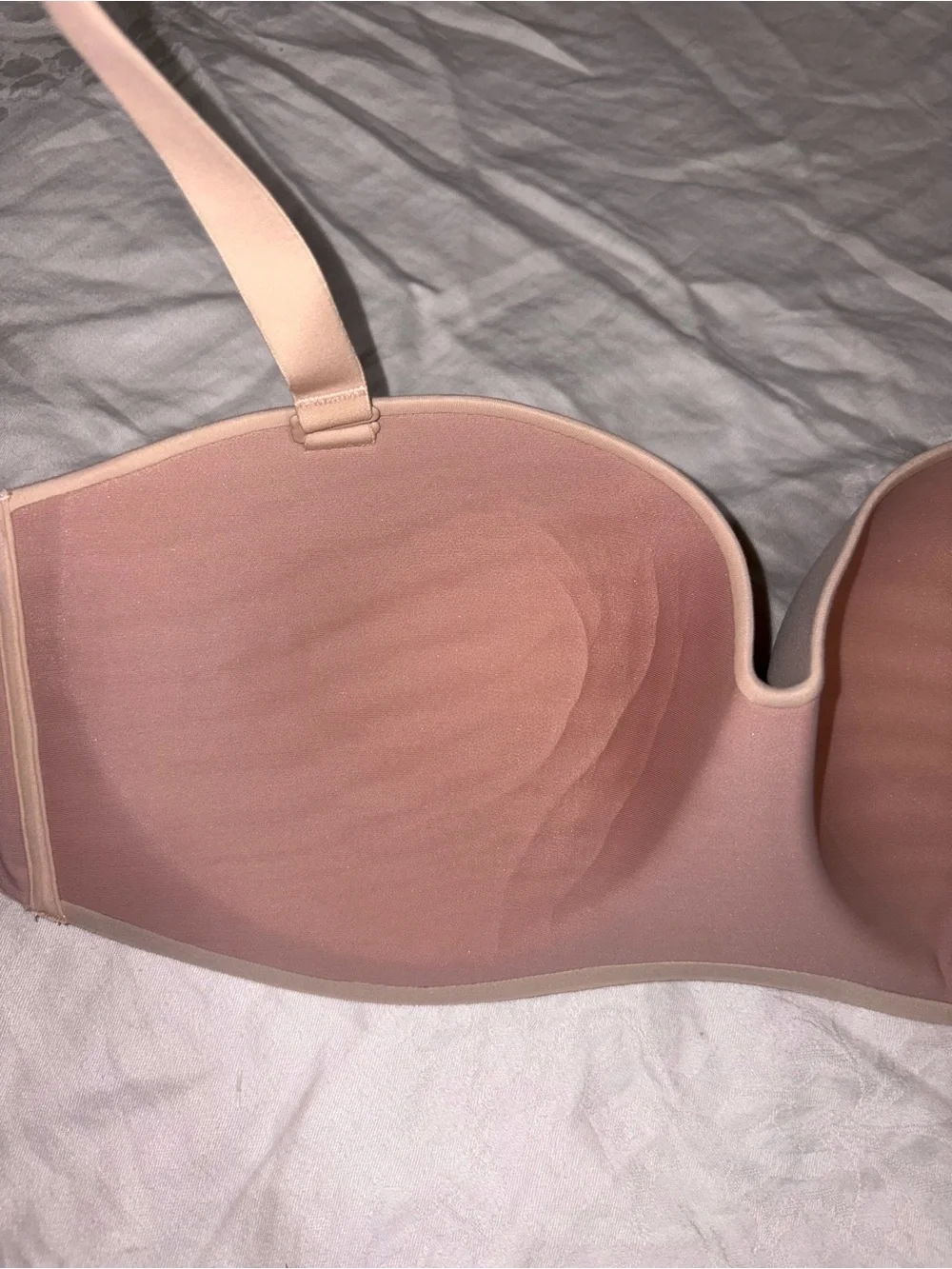 NWT Soma Enbliss stay put Strapless Bra in Pale Sand Tan Size 38C